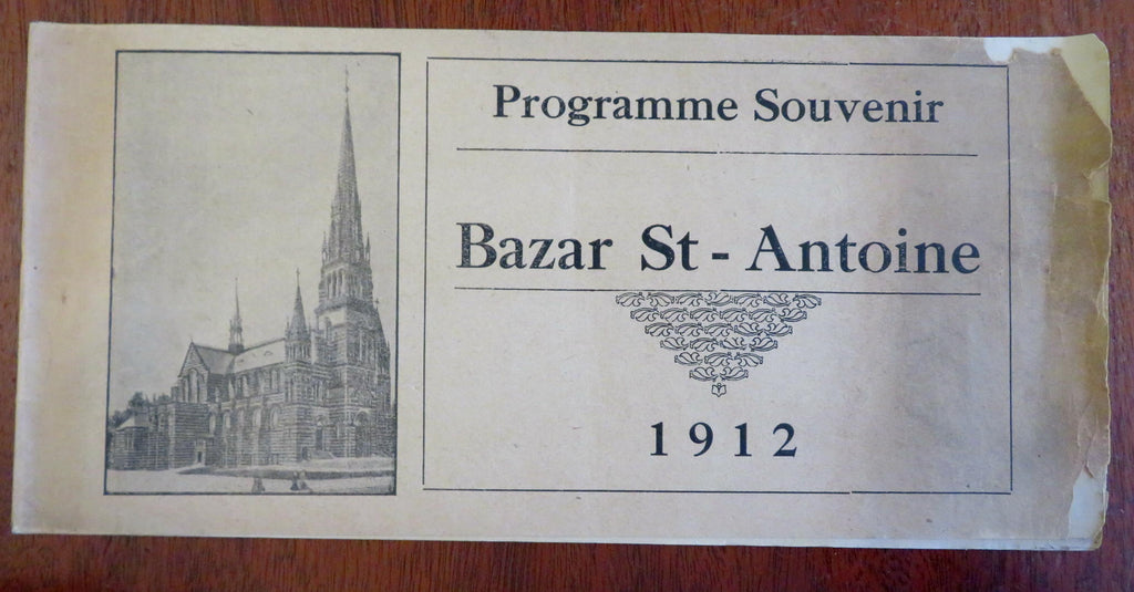 St. Anthony of Padua New Bedford Massachusetts 1912 Souvenir Bazaar Booklet