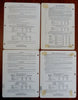 Caltex Sportswear Women's Dresses Fashion c. 1940's color style sheets w/ prices