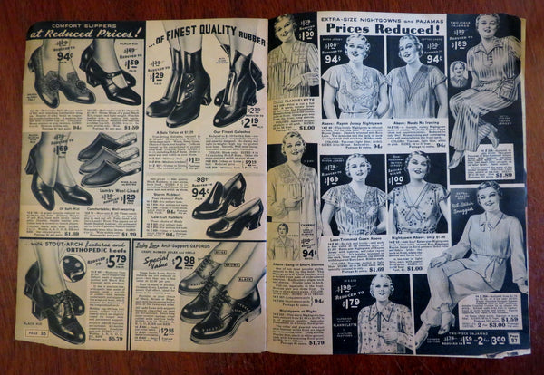 Lane Bryant Winter Sale Women's Fashion 1940 illustrated mail