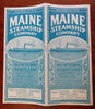Maine Steamship Company Tourist Info 1905 illustrated travel brochure w/ map