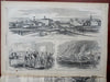Alabama Pirate Frigate Rebel Raid Harper's Civil War newspaper 1862 issue