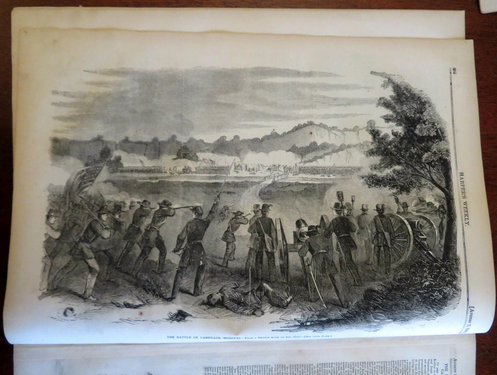 Battle of Bull Run & Laurel Hill Harpers Civil War newspaper 1861 complete issue