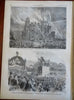 NYC Billiard Tournament Harper's Reconstruction newspaper 1866 complete issue