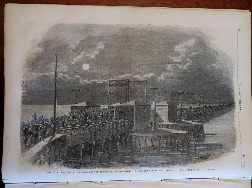 Winslow Homer Ellsworths Zoaves Harper's Civil War newspaper 1861 complete issue