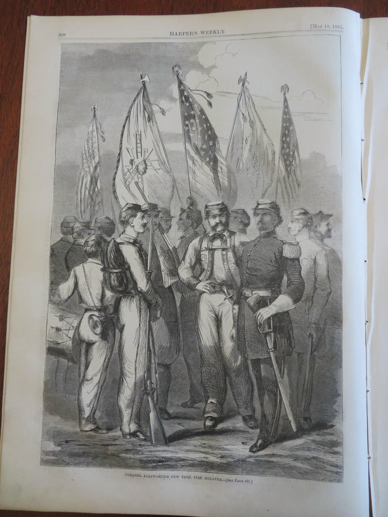 New York Militia Naval Scenes Harper's Civil War newspaper 1861 complete issue