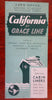 Grace Line New York to California 1934 illustrated advertising brochure