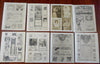 Art in Advertising image Samples Book c. 1910 rare Art Nouveau posters 47 prints