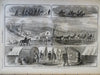 Admiral Foote Gun Boats Harper's Civil War newspaper 1862 complete issue