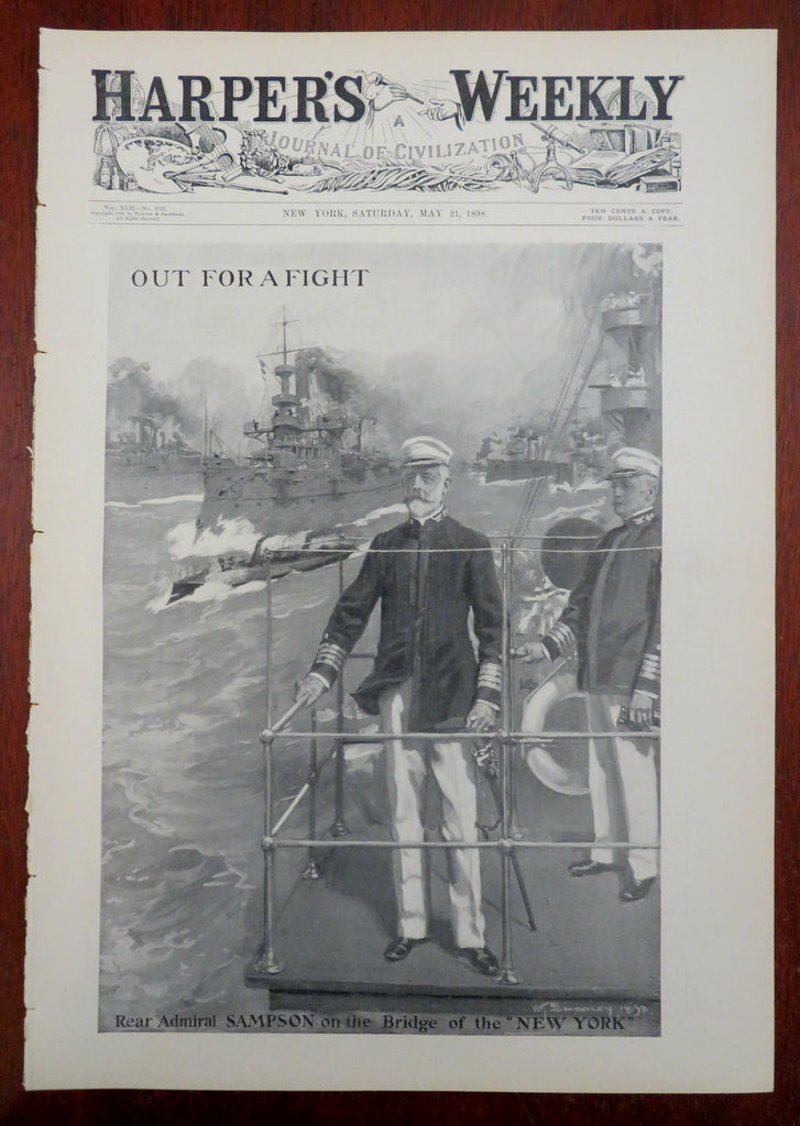 9th Cavalry Black Regiment Harper's Spanish-American War newspaper 1898 issue