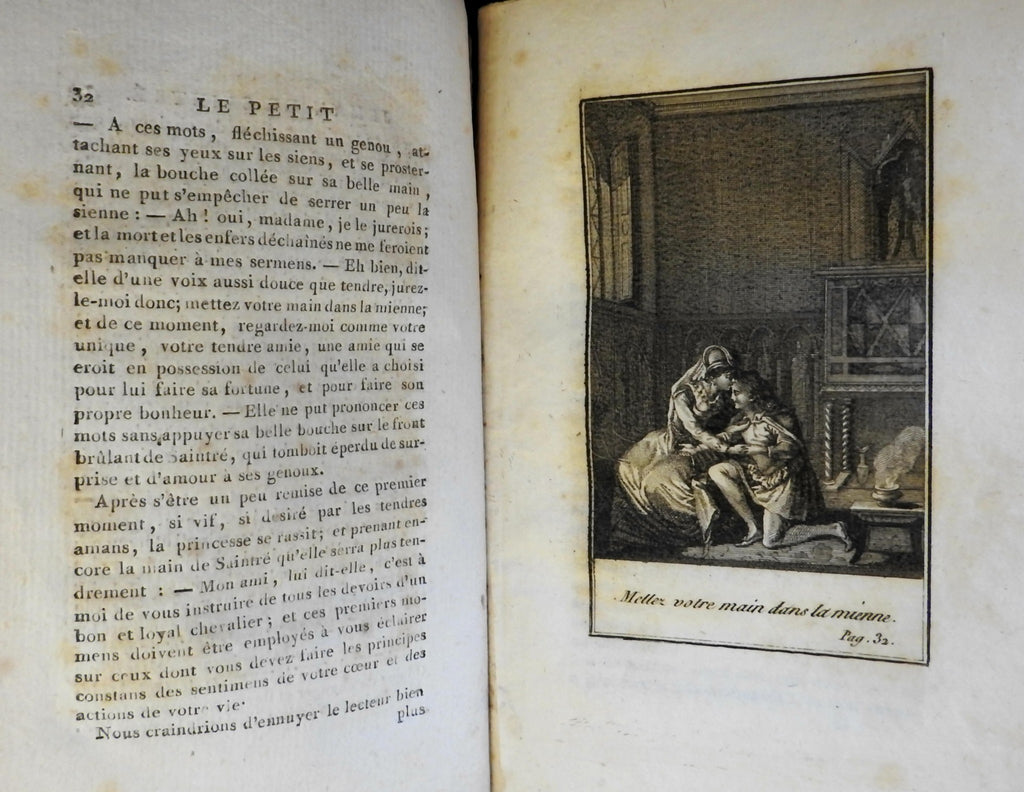rare 1796 French Novella de Tressan w/ 4 splendid miniature engravings