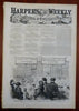 Winslow Homer x 4 Thanksgiving Scenes Harper's newspaper 1858 complete issue