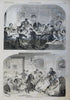Winslow Homer x 4 Thanksgiving Scenes Harper's newspaper 1858 complete issue