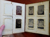 Family Portraits Photo Album c. 1870's decorative family metal letters & clasps