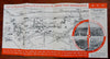 Manhattan Cartoon Pictorial Map Empire State Building c. 1940 tourist brochure