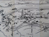 Manhattan Cartoon Pictorial Map Empire State Building c. 1940 tourist brochure