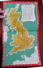 British Railways Sightseeing Brochure c. 1950's illustrated tourist info w/ map