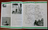 Vermont Hunting & Fishing Tourist Info 1937 illustrated brochure w/ maps