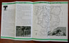 Vermont Hunting & Fishing Tourist Info 1937 illustrated brochure w/ maps