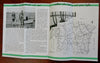 Vermont Hunting & Fishing Tourist Info 1937 illustrated brochure w/ maps