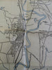 Concord New Hampshire City Plan 1929 Evans large folding tourist map