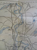 Concord New Hampshire City Plan 1929 Evans large folding tourist map