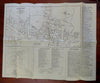 Concord New Hampshire City Plan 1929 Evans large folding tourist map