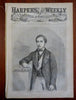 Lincoln Political Cartoon Harper's Civil War newspaper 1860 complete issue