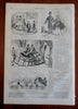 Sleighing on Broadway Winter Sports Harper's newspaper 1858 complete issue