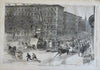 Sleighing on Broadway Winter Sports Harper's newspaper 1858 complete issue