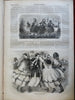 Sleighing on Broadway Winter Sports Harper's newspaper 1858 complete issue