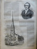 Salt Lake City Early Bird's Eye View Harper's newspaper 1858 complete issue