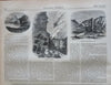 Salt Lake City Early Bird's Eye View Harper's newspaper 1858 complete issue
