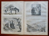 Gold Hunting Cartoons Holy Land Travel Harper's newspaper 1858 complete issue