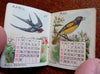 Colgate Perfumers Pocket Calendar 1900 bird illustrations miniature promo book