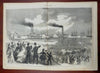 Rebel Prisoners Gold Panic Harper's Civil War newspaper 1863 complete issue