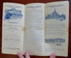 Chicago World's Fair Spanish Language Promo Brochure 1893 illustrated ad w/ map