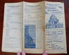 Chicago World's Fair Spanish Language Promo Brochure 1893 illustrated ad w/ map
