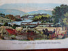 Dakota harvest scene Chicago Milwaukee & St. Paul Railway 1870s advertising card