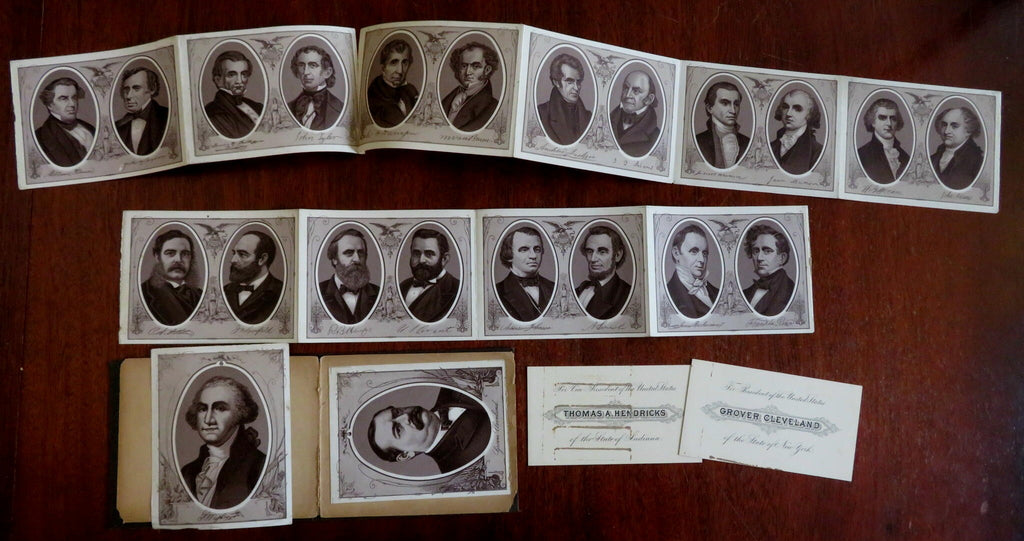 U.S. Presidents Souvenir Portrait Album c. 1885 Cleveland Washington Lincoln