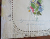 Lover's Keepsake Valentine Floral Print c. 1850's-60's Mansell hand created