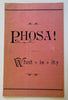 Phosa Tonic Water Soft Drink c. 1880's advertising leaflet