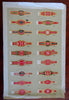 Cigar Labels samples sheet c. 1890's Advertising Logos 36 examples