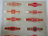 Cigar Labels samples sheet c. 1890's Advertising Logos 36 examples