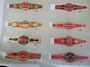 Cigar Labels samples sheet c. 1890's Advertising Logos 36 examples