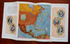 Caribbean Cruise Canadian National Steamships c. 1955 illustrated tourist ad