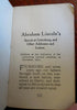 Abraham Lincoln Select Speeches & Letters c. 1900 small leather book