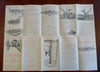 Agricultural Equipment Advertising map 1894 D.M. Osbourne merchant brochure