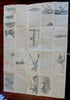 Agricultural Equipment Advertising map 1894 D.M. Osbourne merchant brochure