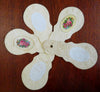 Novelty Fan Book Love Poem Flowers Valentine c. 1860's embossed pocket gift item
