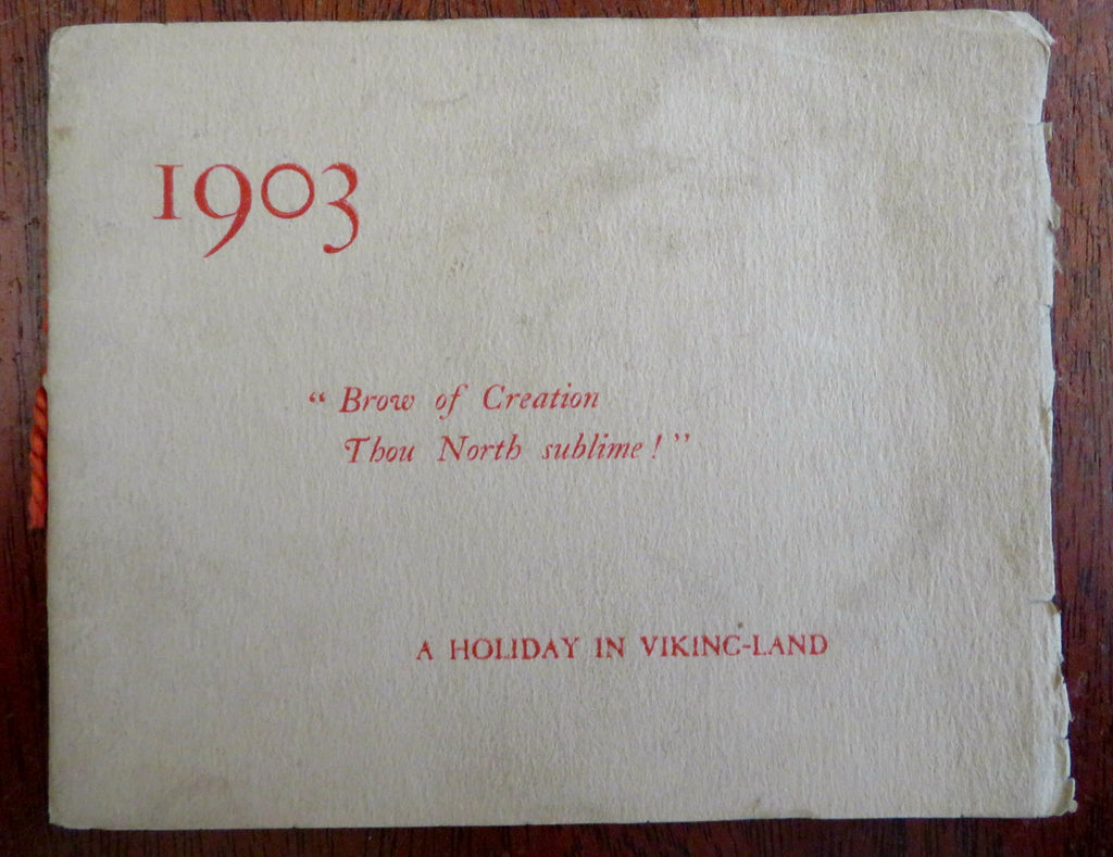 Holiday in Viking Land Sweden Scandinavia 1903 rare souvenir pictorial album